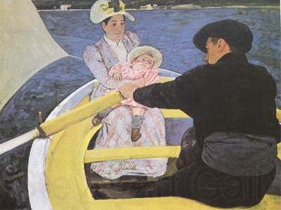 Mary Cassatt The Boating Party (mk09) Norge oil painting art